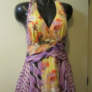 BISOU BISOU HALTER TOP/MINI DRESS. MEDIUM..